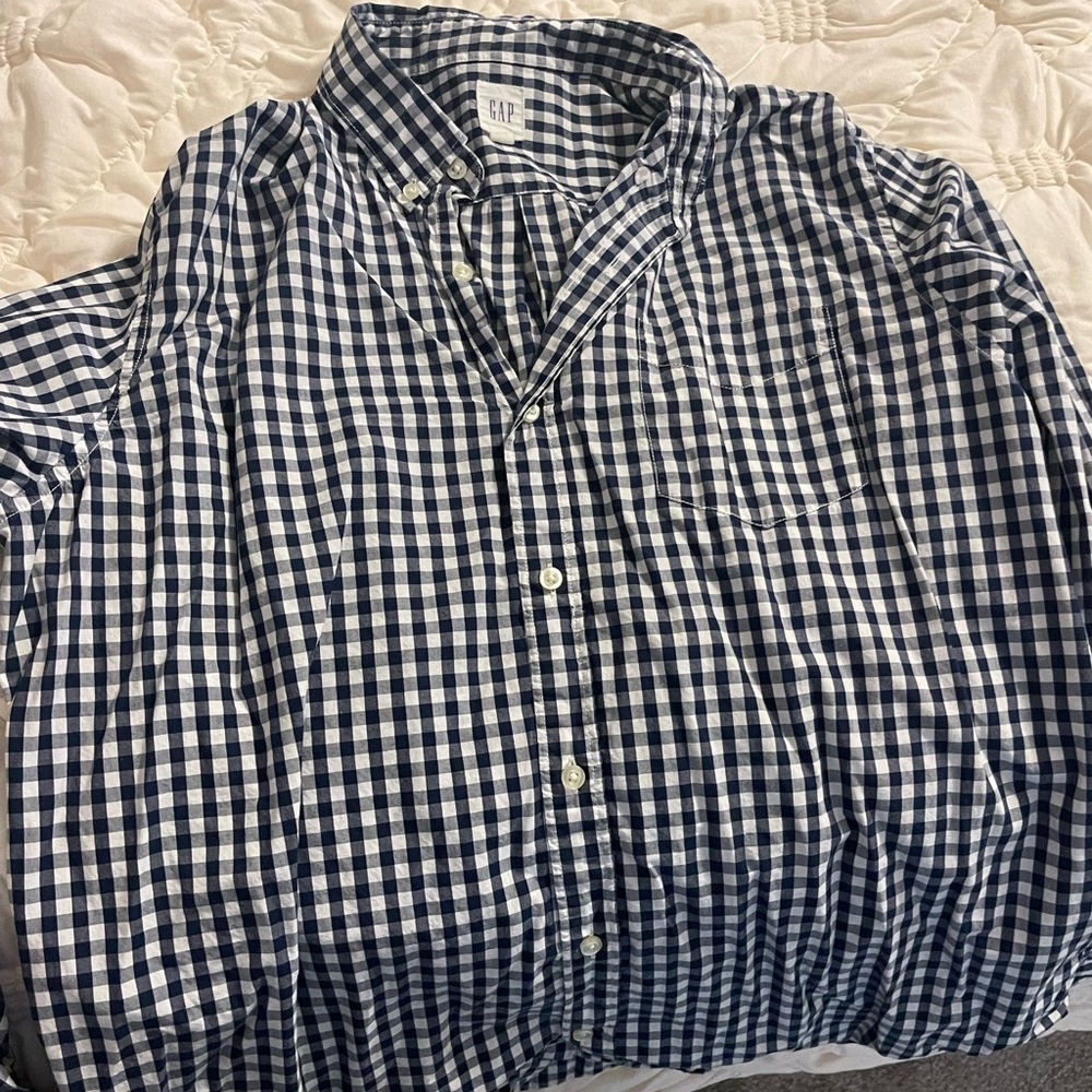 GAP XL Standard Fit Plaid Shirt